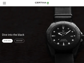 'certina.com' screenshot