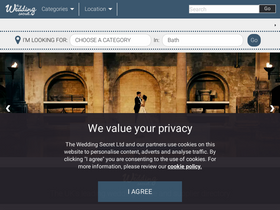 'theweddingsecret.co.uk' screenshot