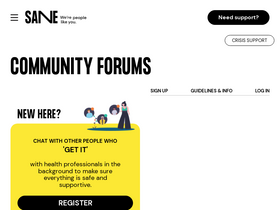 'saneforums.org' screenshot