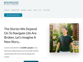 'think-boundless.com' screenshot