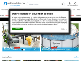 'netthandelen.no' screenshot