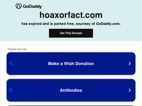 'hoaxorfact.com' screenshot