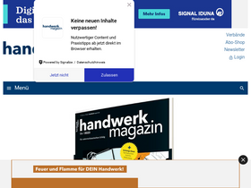 'handwerk-magazin.de' screenshot