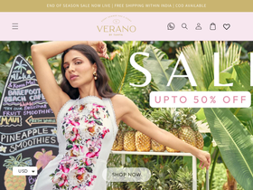 Verano by Tanya website screenshot
