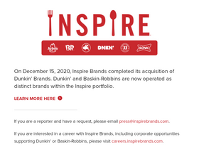 'dunkinbrands.com' screenshot