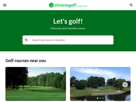 'chronogolf.com' screenshot