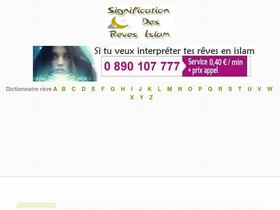 'signification-reves-islam.fr' screenshot