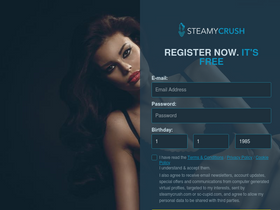 'steamycrush.com' screenshot