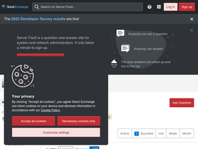 'serverfault.com' screenshot