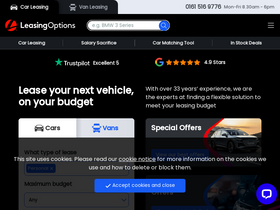 'leasingoptions.co.uk' screenshot