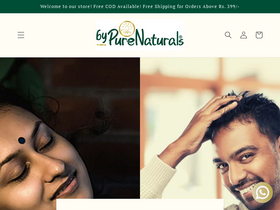 buypurenaturals.com homepage screenshot