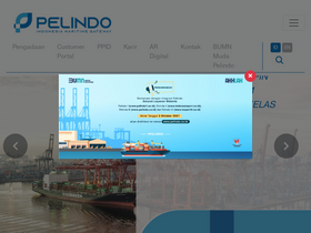 'pelindo.co.id' screenshot