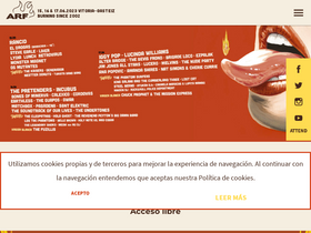 'azkenarockfestival.com' screenshot