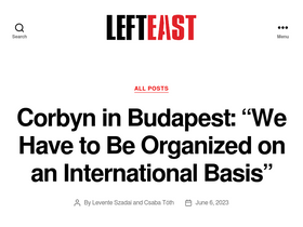 'lefteast.org' screenshot