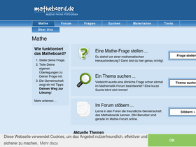 'matheboard.de' screenshot