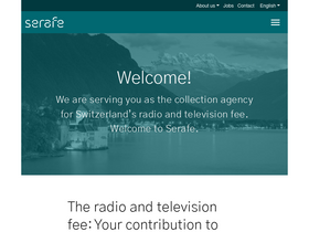 'serafe.ch' screenshot