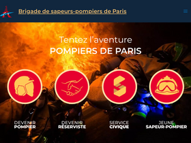 'pompiersparis.fr' screenshot