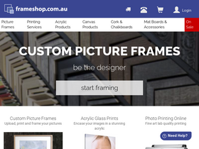 'frameshop.com.au' screenshot