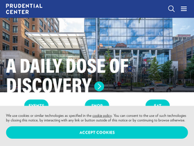 'prudentialcenter.com' screenshot