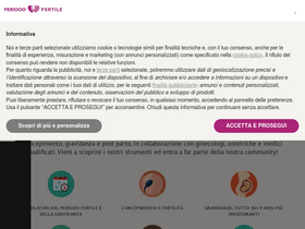 'periodofertile.it' screenshot