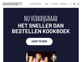 'chickslovefood.com' screenshot