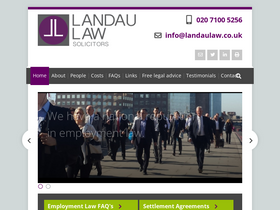'landaulaw.co.uk' screenshot
