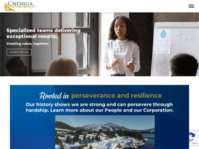 'chenega.com' screenshot