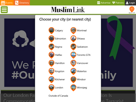 'muslimlink.ca' screenshot