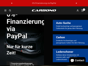 Carbono GmbH homepage screenshot