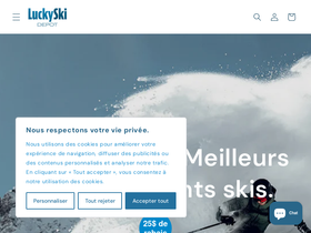 Lucky Ski Depot homepage screenshot
