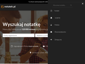 'notatek.pl' screenshot