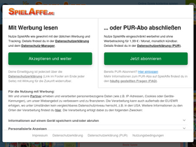 'spielaffe.de' screenshot