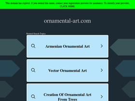 ornamental-art.com homepage screenshot