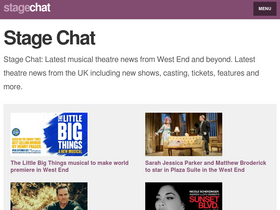 'stagechat.co.uk' screenshot