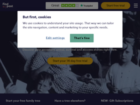 'findmypast.com.au' screenshot