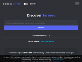 'discordinvites.net' screenshot