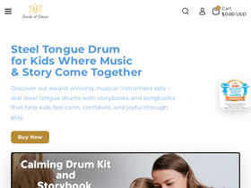 soundofsilencedrum.com homepage screenshot