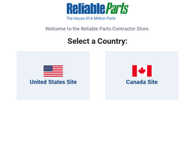 'reliableparts.net' screenshot