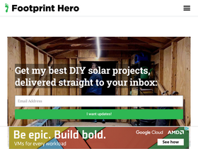 'footprinthero.com' screenshot