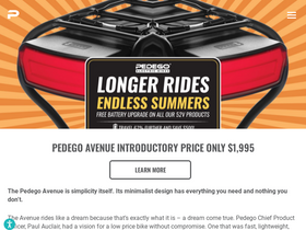 'pedegoelectricbikes.com' screenshot