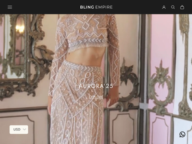 theblingempire.com homepage screenshot