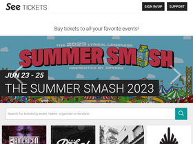 'seetickets.us' screenshot