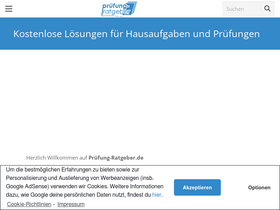 'xn--prfung-ratgeber-0vb.de' screenshot