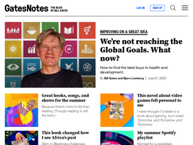 'gatesnotes.com' screenshot