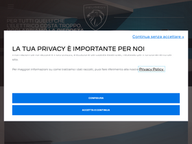 'peugeot.it' screenshot