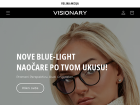thevisionaryglasses.com homepage screenshot