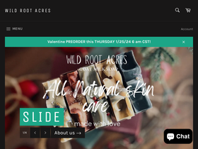 wildrootacres.com homepage screenshot