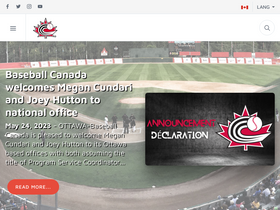 'baseball.ca' screenshot