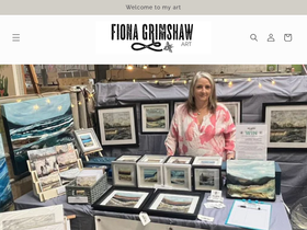fionagrimshaw.art homepage screenshot
