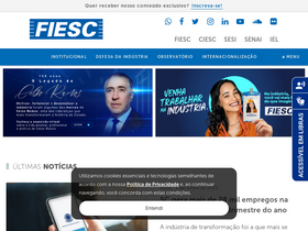 'fiesc.com.br' screenshot